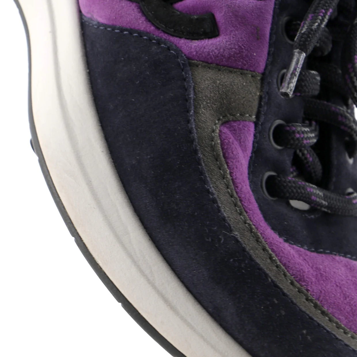 Men's CC Low-Top Sneakers Suede - Deep Luxury