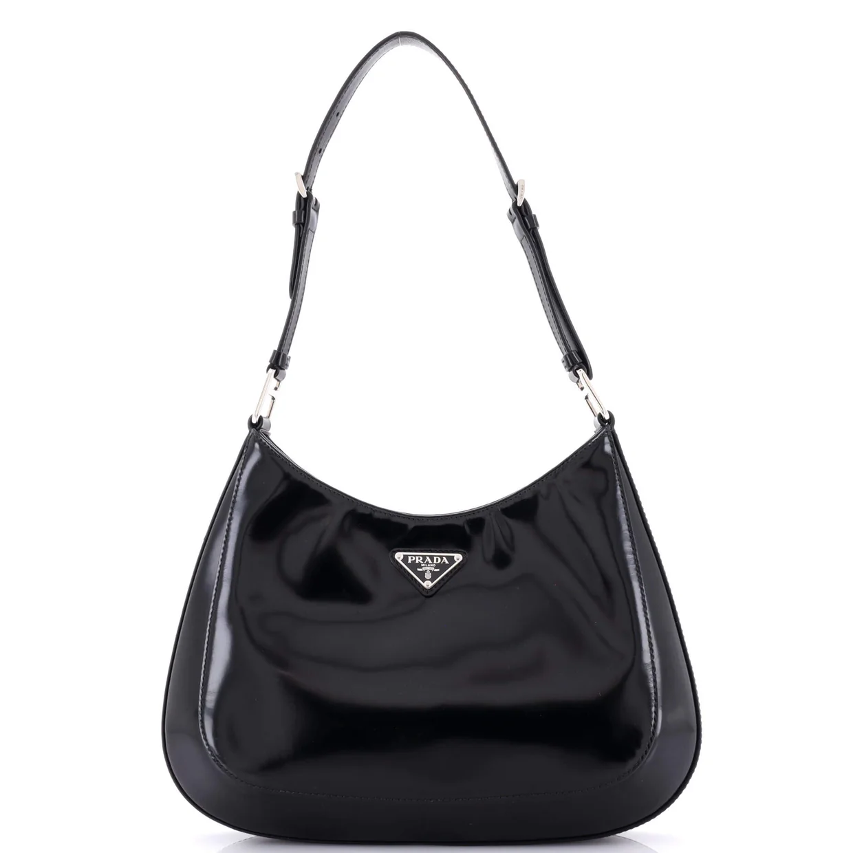 Cleo Shoulder Bag Spazzolato Leather Large - Deep Luxury