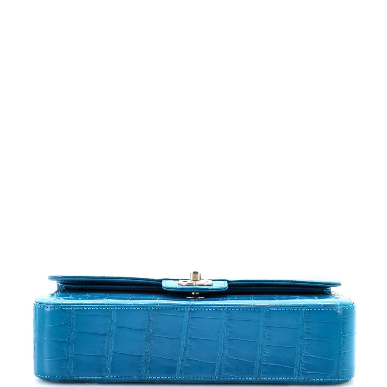 Classic Double Flap Bag Alligator Medium - Deep Luxury