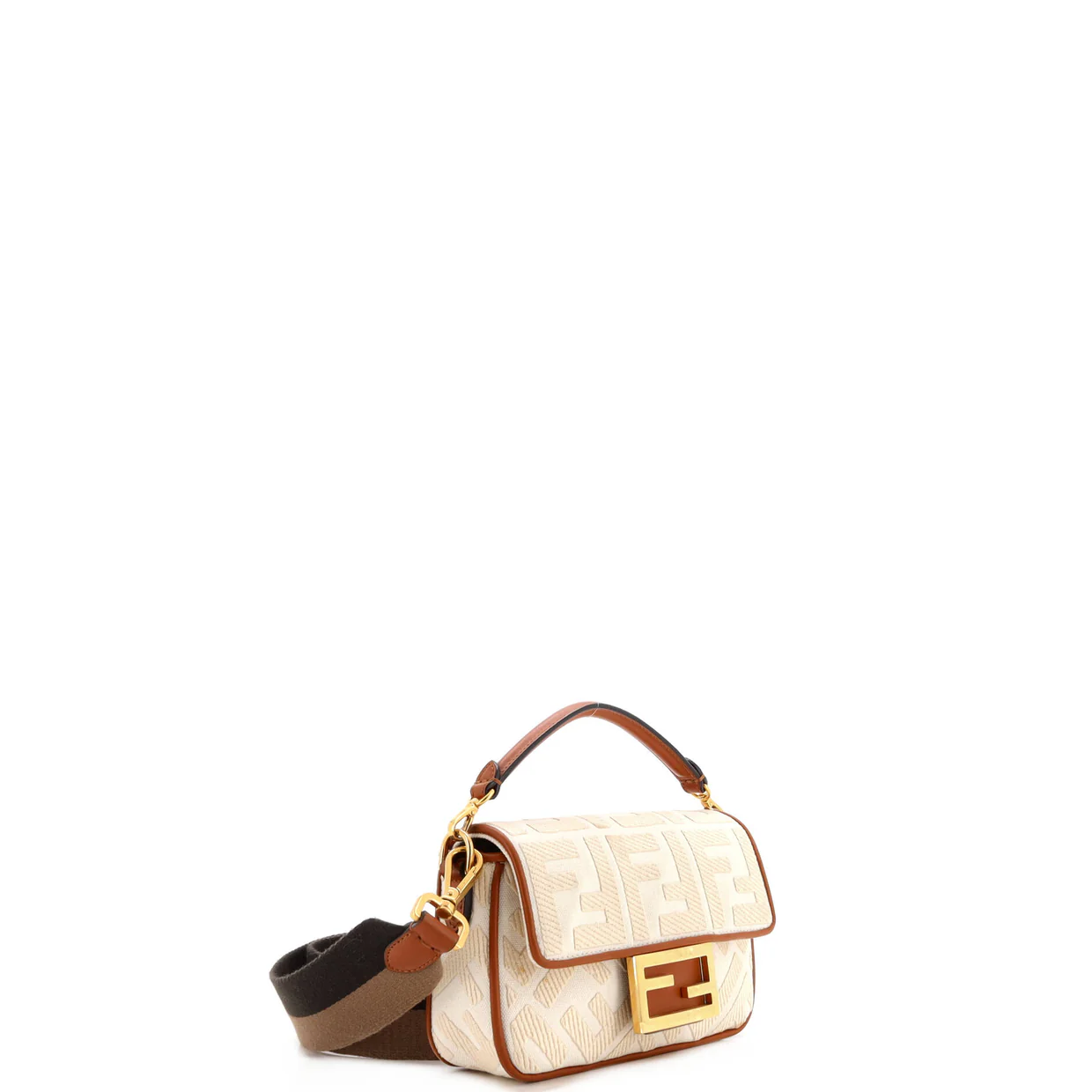 Baguette NM Bag Zucca Embroidered Canvas Mini - Deep Luxury