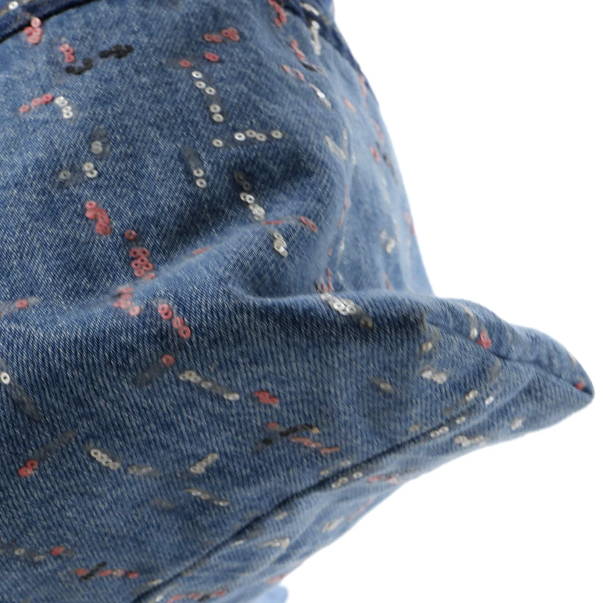 22 Chain Hobo Denim with Sequins Medium - Deep Luxury
