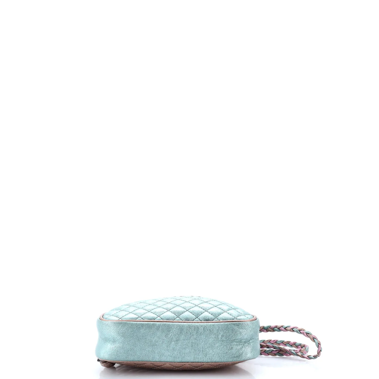 Trapuntata Camera Shoulder Bag Quilted Laminated Leather Mini - Deep Luxury