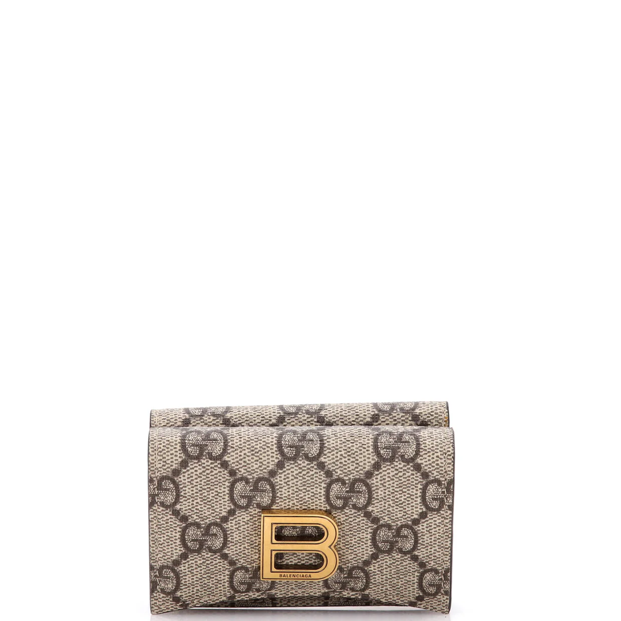 x Balenciaga The Hacker Project Trifold Wallet GG Coated Canvas Compact - Deep Luxury