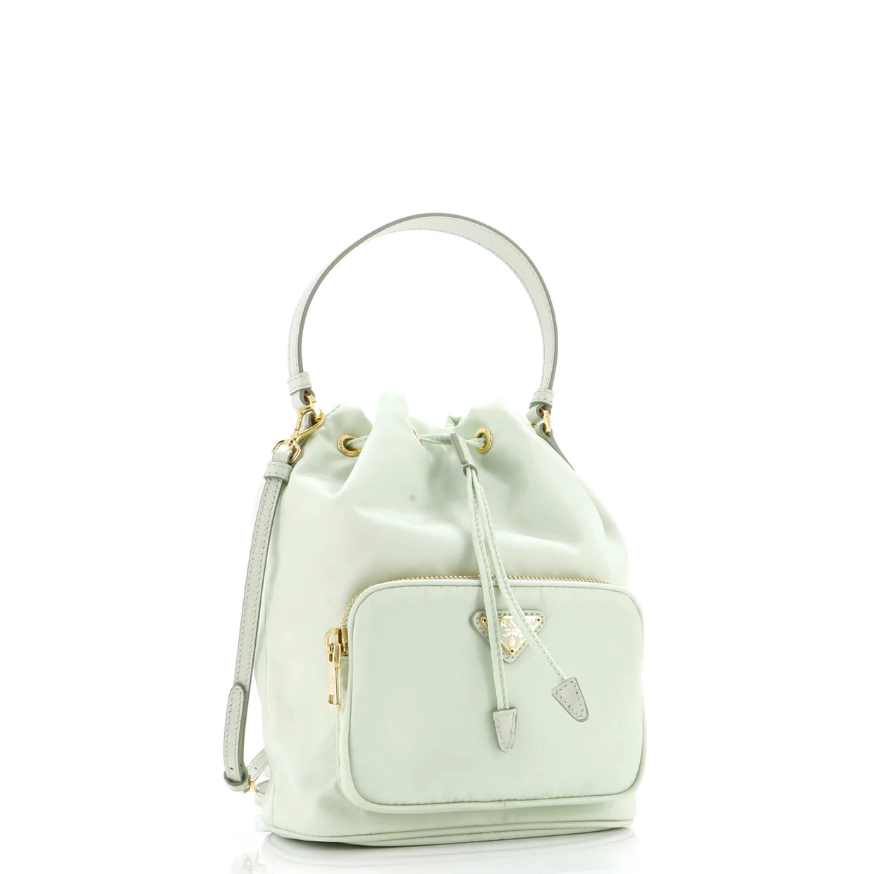 Duet Drawstring Bucket Bag Tessuto Small - Deep Luxury