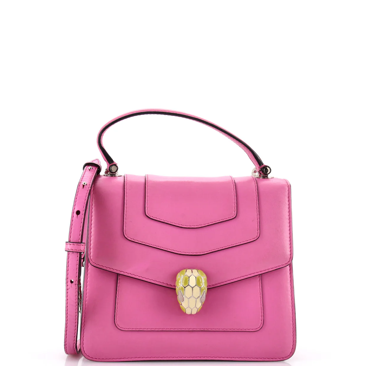 Serpenti Forever Top Handle Bag Leather Small - Deep Luxury