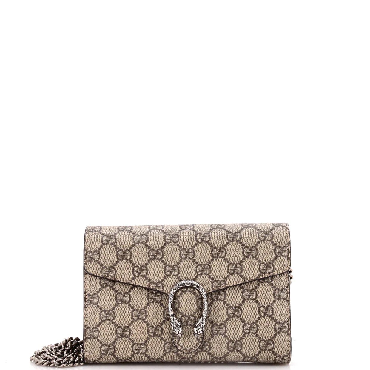 Dionysus Chain Wallet GG Coated Canvas Small - Deep Luxury