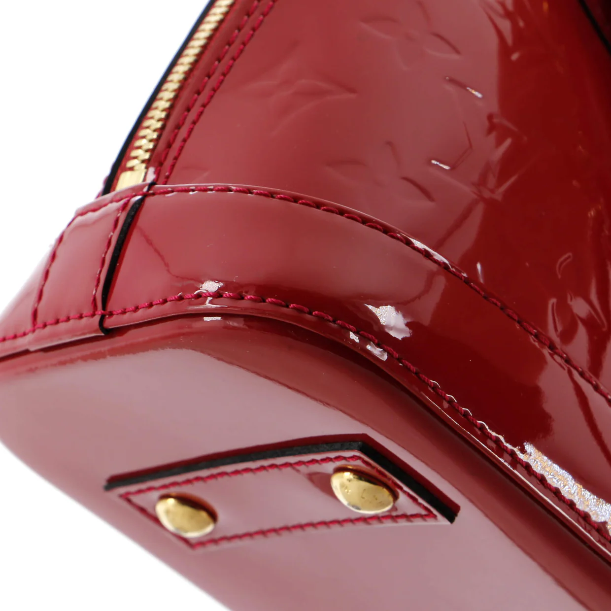 Alma Handbag Monogram Vernis BB - Deep Luxury