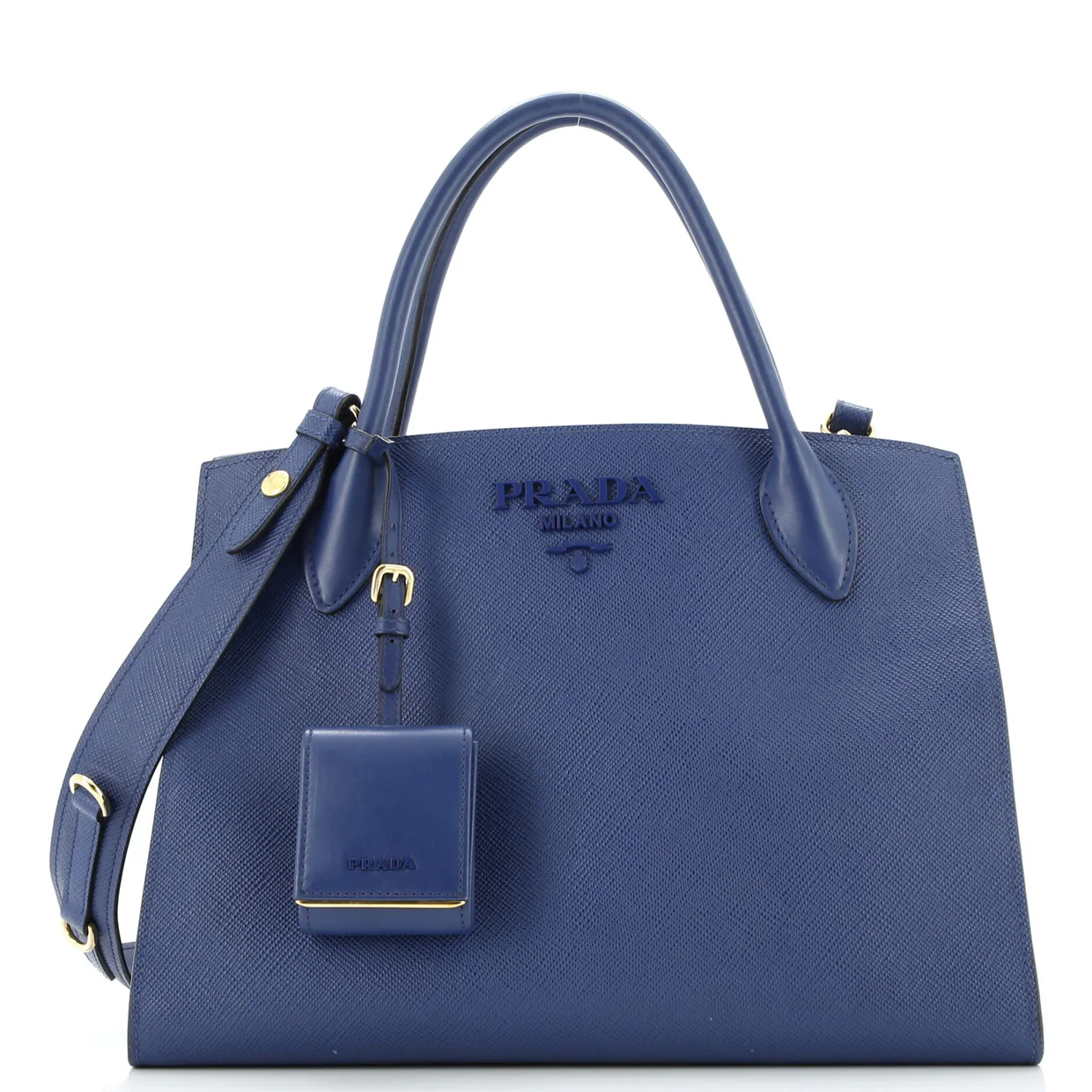 Monochrome Tote Saffiano with City Calf Medium - Deep Luxury