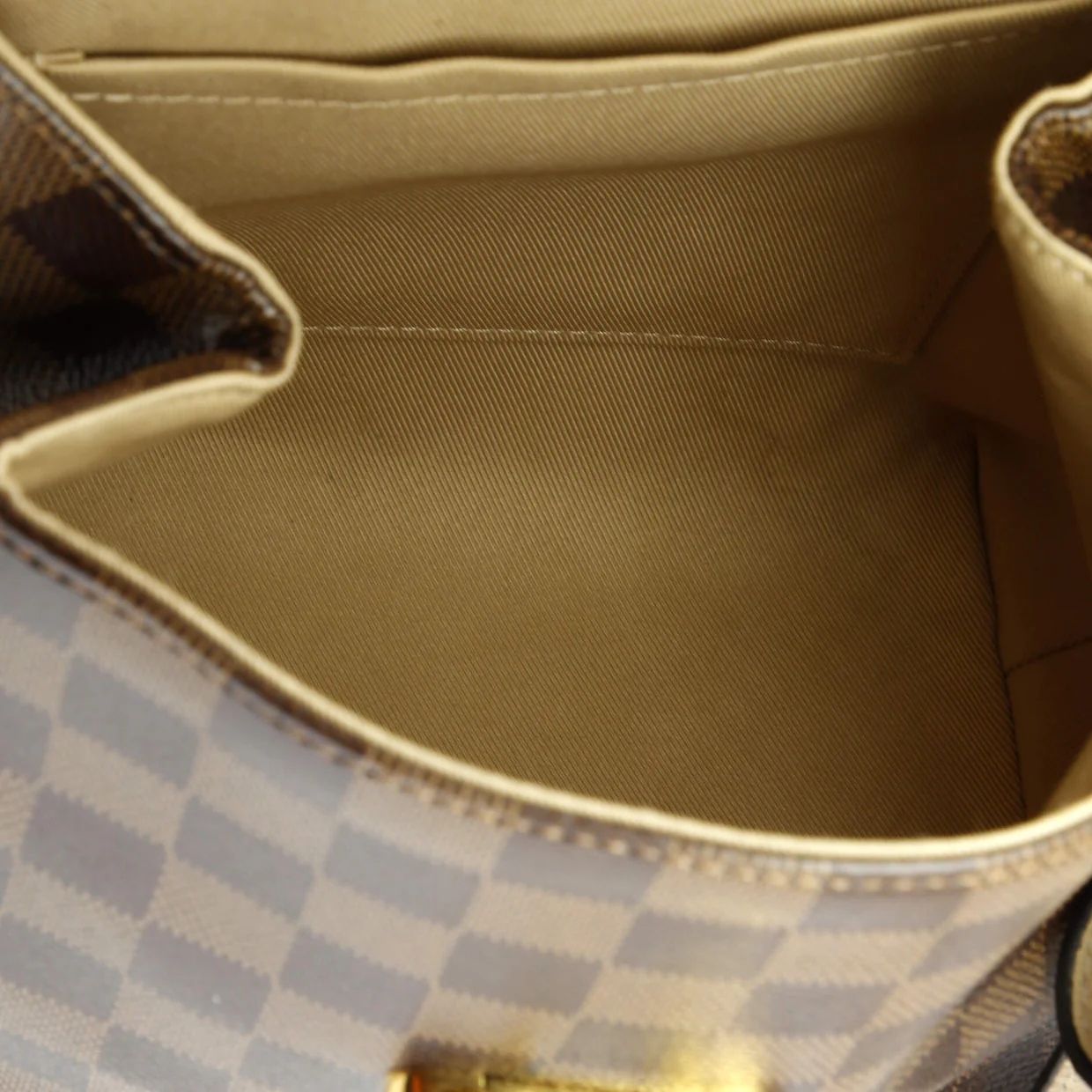 Clapton Backpack Damier and Leather - Deep Luxury