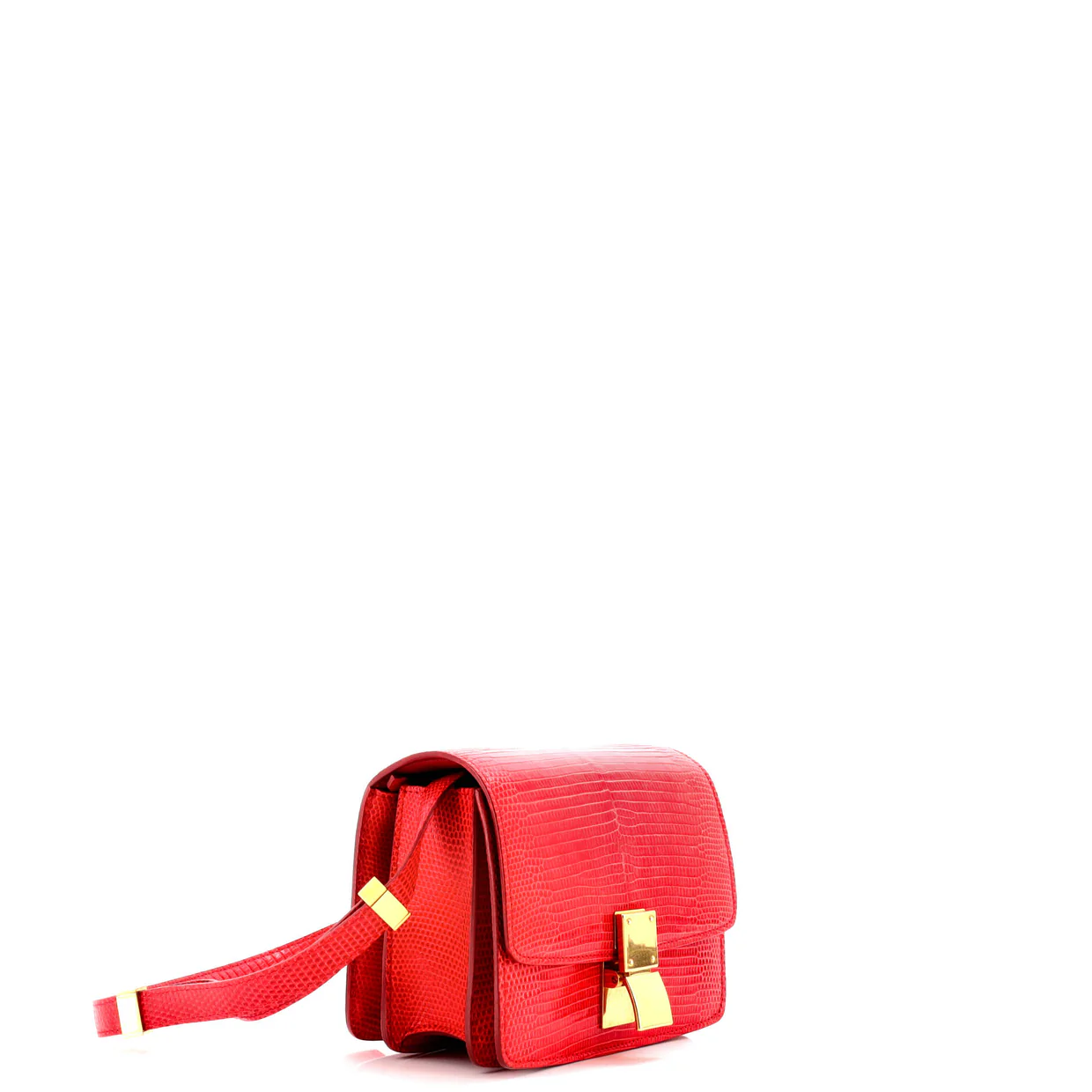 Classic Box Bag Lizard Small - Deep Luxury