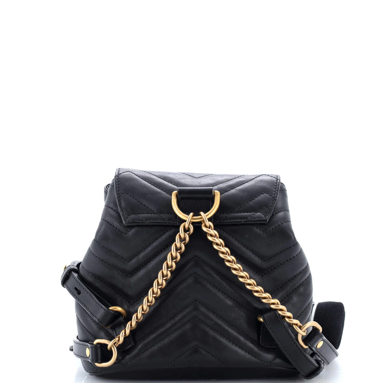 GG Marmont Drawstring Backpack Matelasse Leather Mini - Deep Luxury
