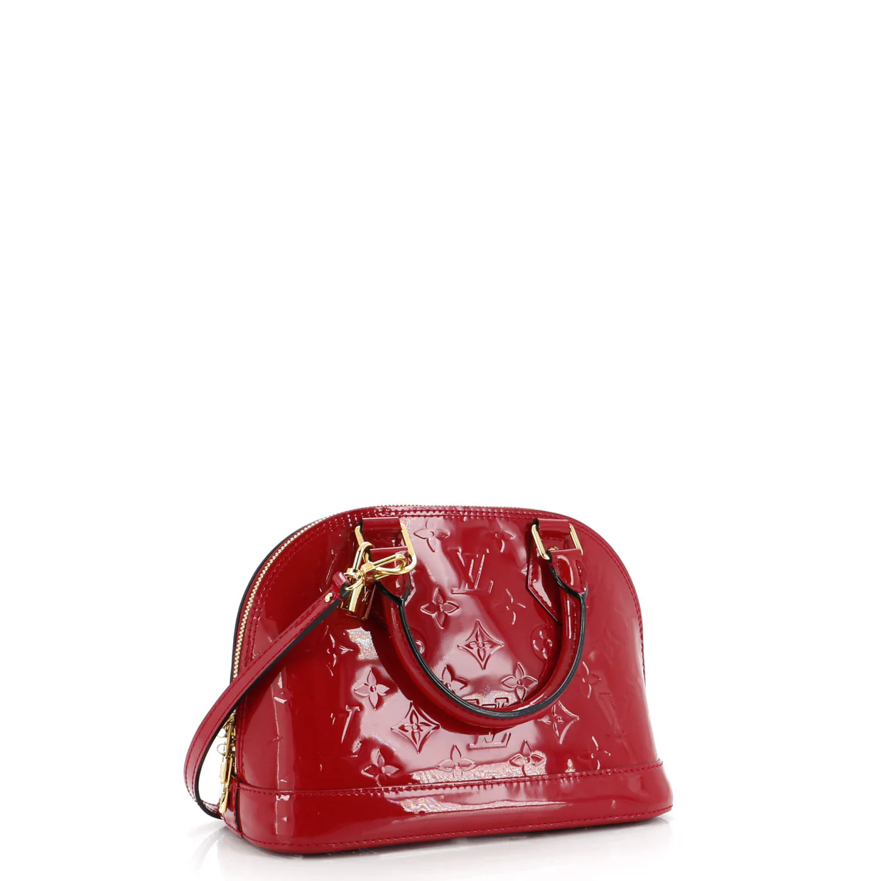 Alma Handbag Monogram Vernis BB - Deep Luxury