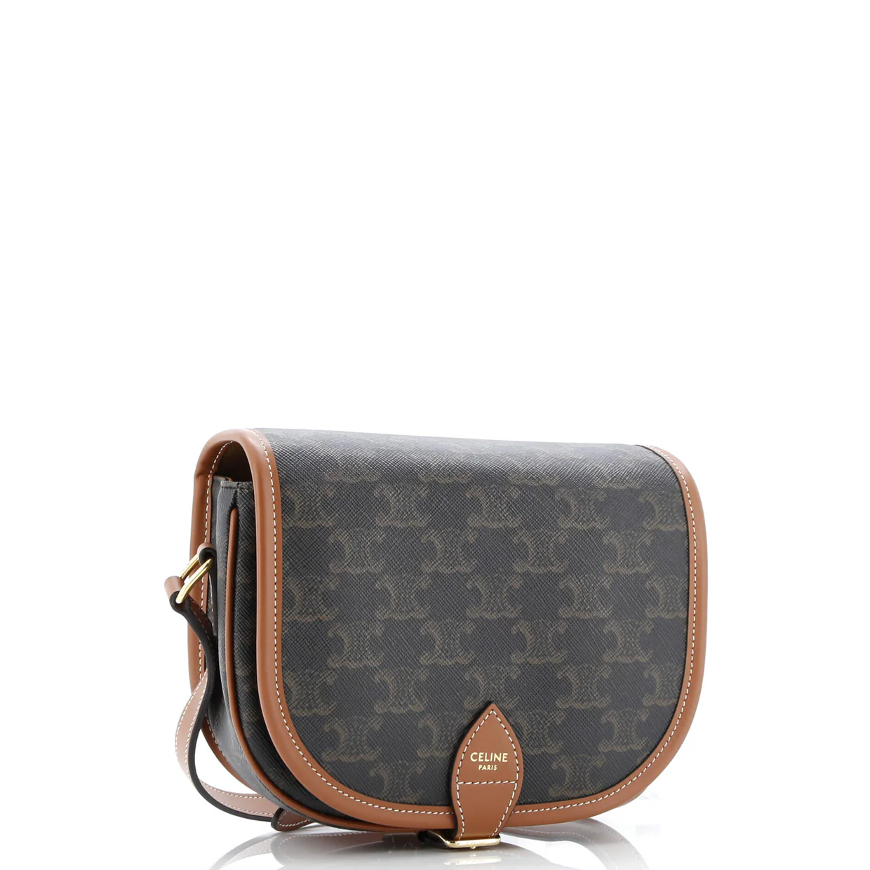 Folco Bag Triomphe Coated Canvas Medium - Deep Luxury