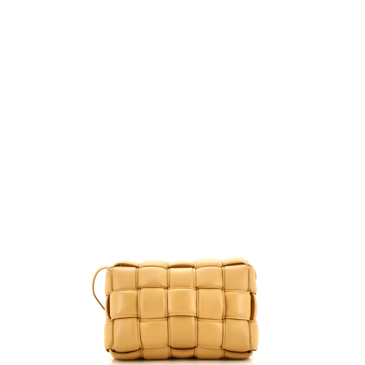 Cassette Crossbody Bag Padded Maxi Intrecciato Leather Small - Deep Luxury