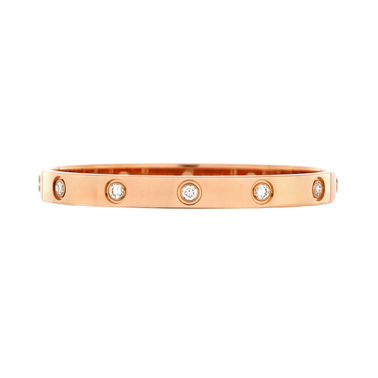 Love 10 Diamond Bracelet 18K Rose Gold with Diamonds - Deep Luxury