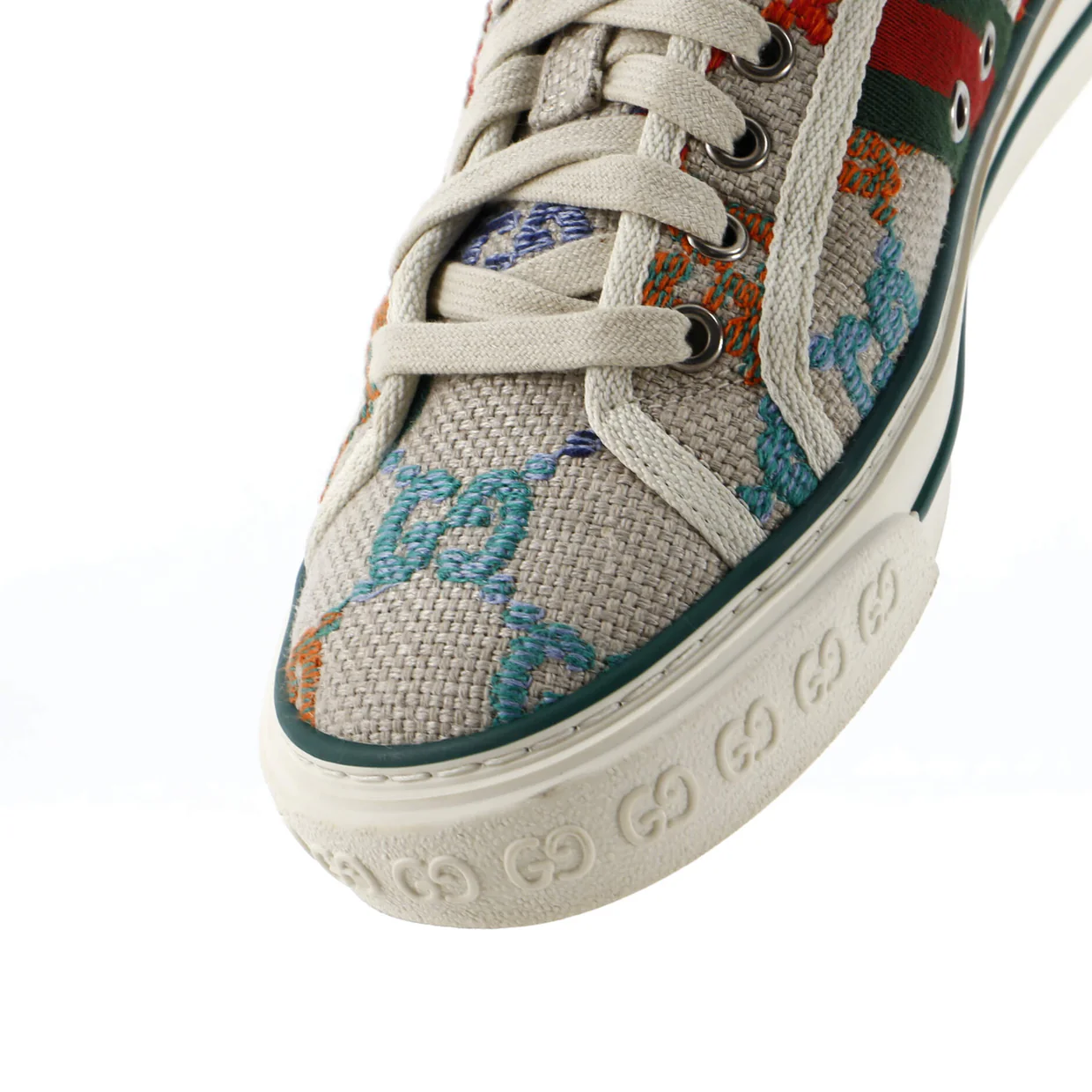 1977 Tennis Sneakers GG Embroidered Canvas - Deep Luxury