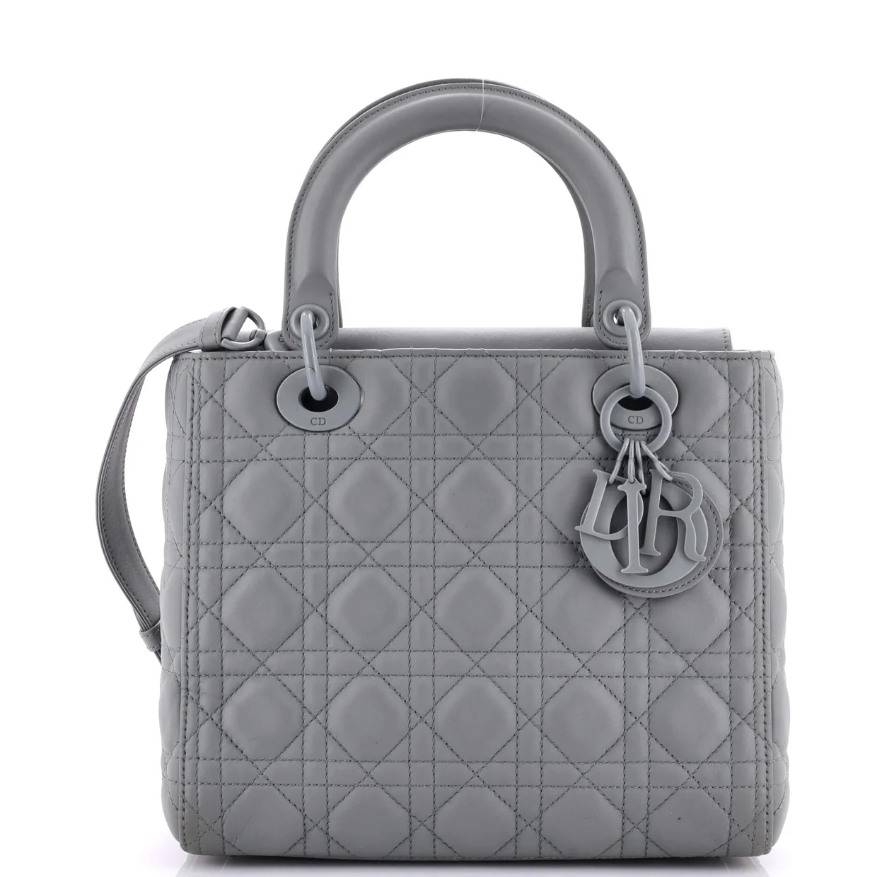 Ultra Matte Lady Dior Bag Cannage Quilt Calfskin Medium - Deep Luxury