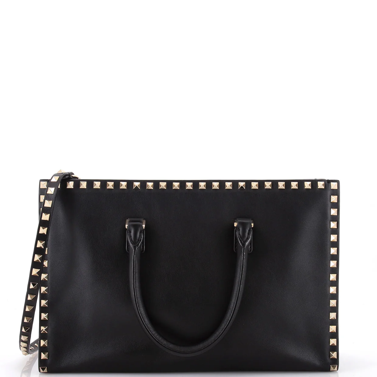 Rockstud Convertible Tote Leather Medium - Deep Luxury