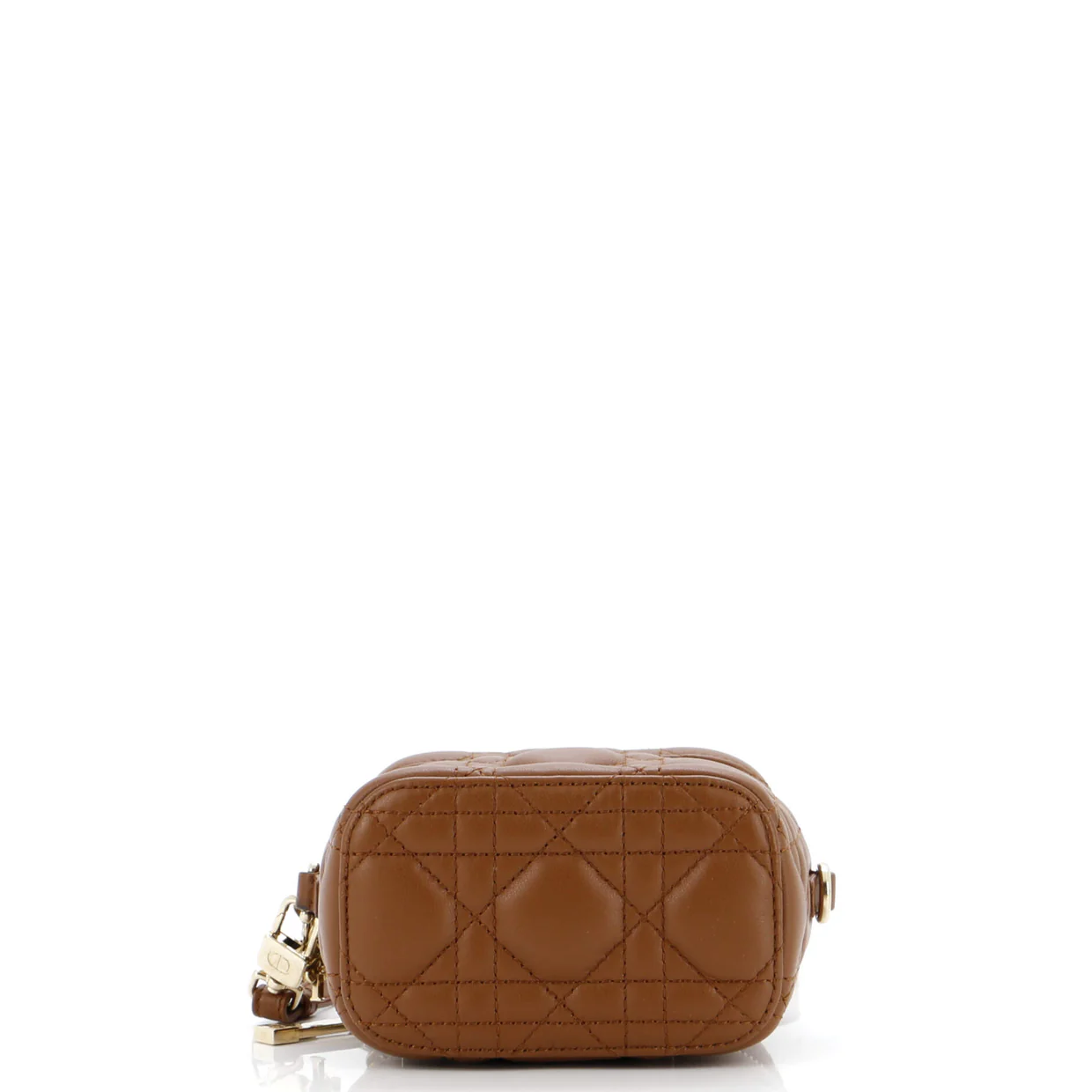 Lady Dior Vanity Case Cannage Quilt Lambskin Micro - Deep Luxury