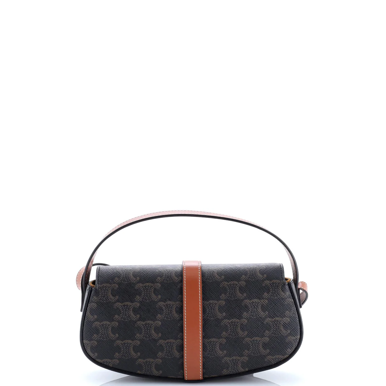 Tabou Clutch with Strap Triomphe Coated Canvas - Deep Luxury