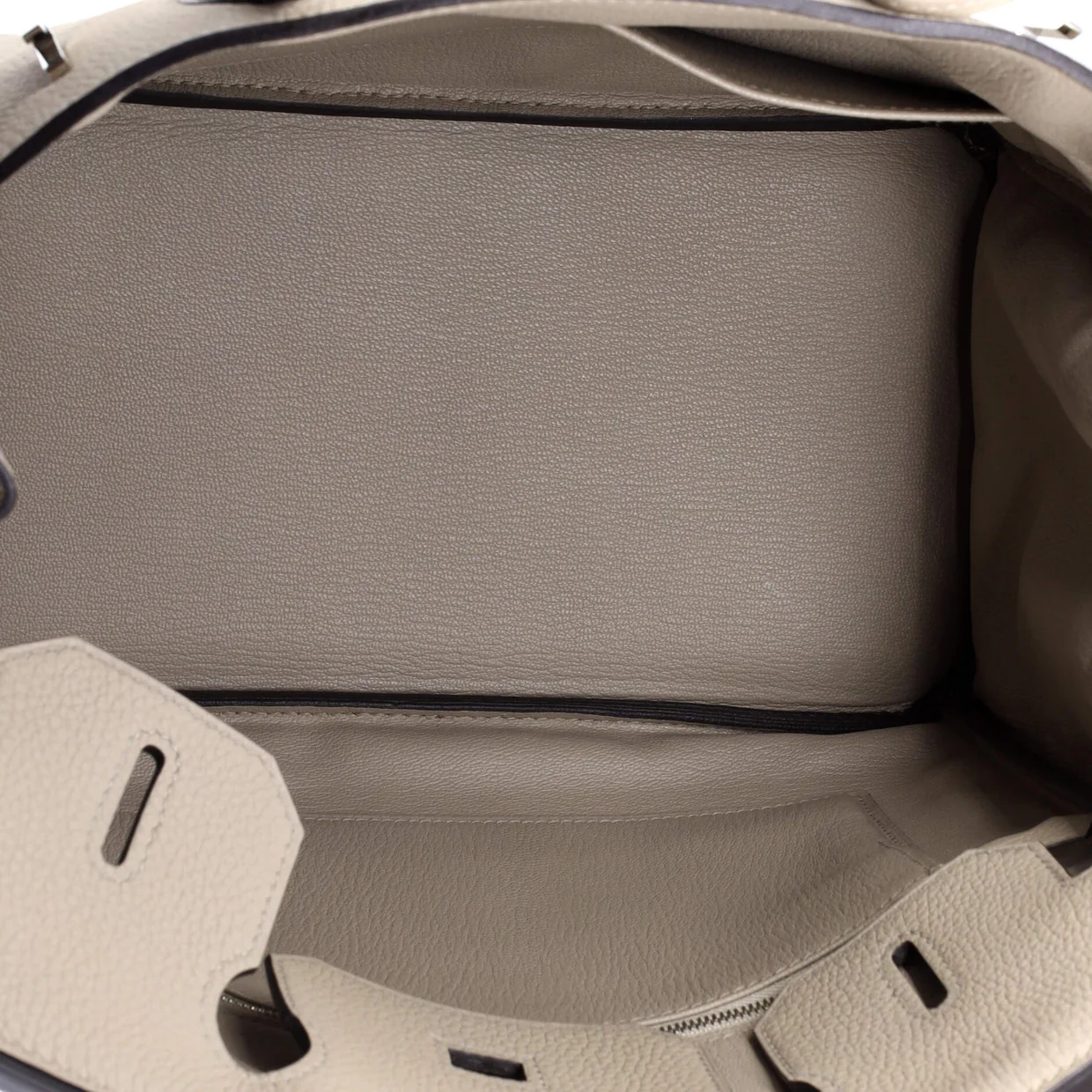 Birkin Handbag Grey Togo with Palladium Hardware 30 - Deep Luxury