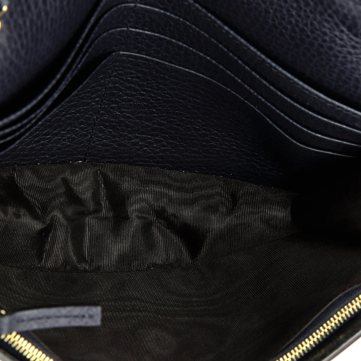 Soho Wallet on Chain Leather - Deep Luxury