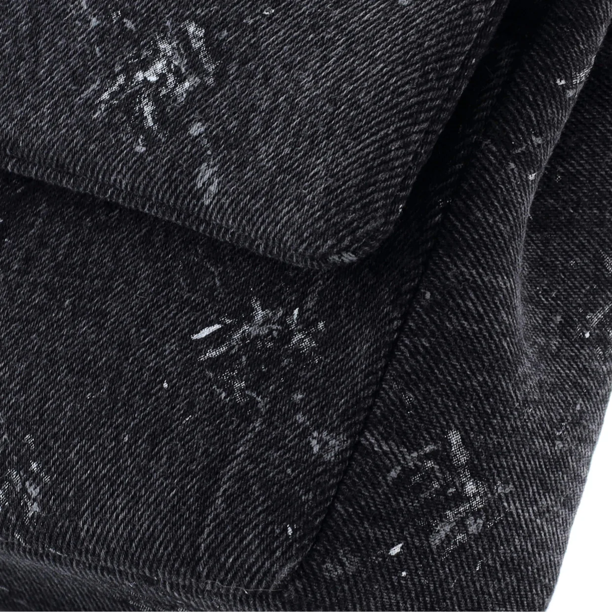 Classic Double Flap Bag Printed Denim Medium - Deep Luxury