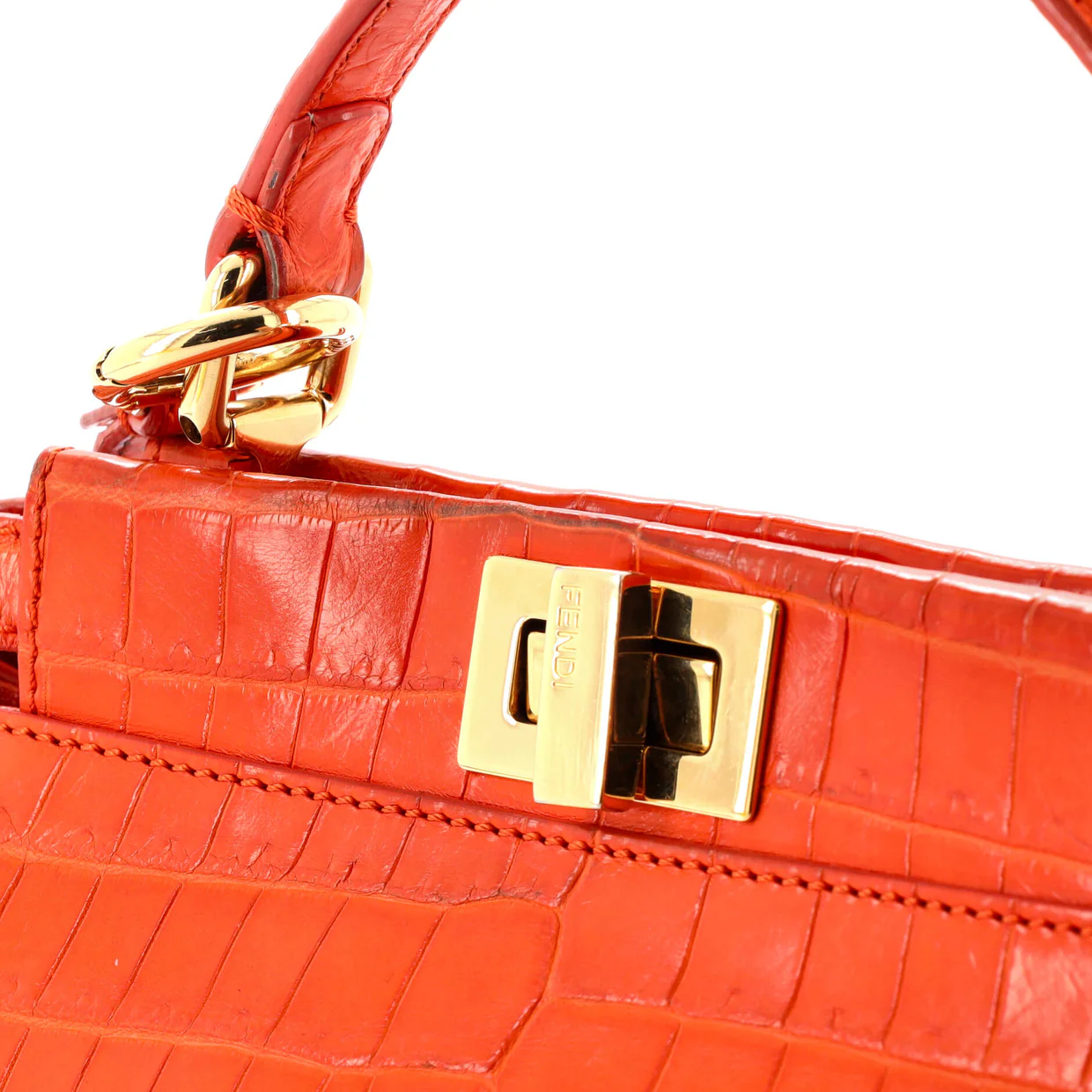 Peekaboo Bag Crocodile Mini - Deep Luxury