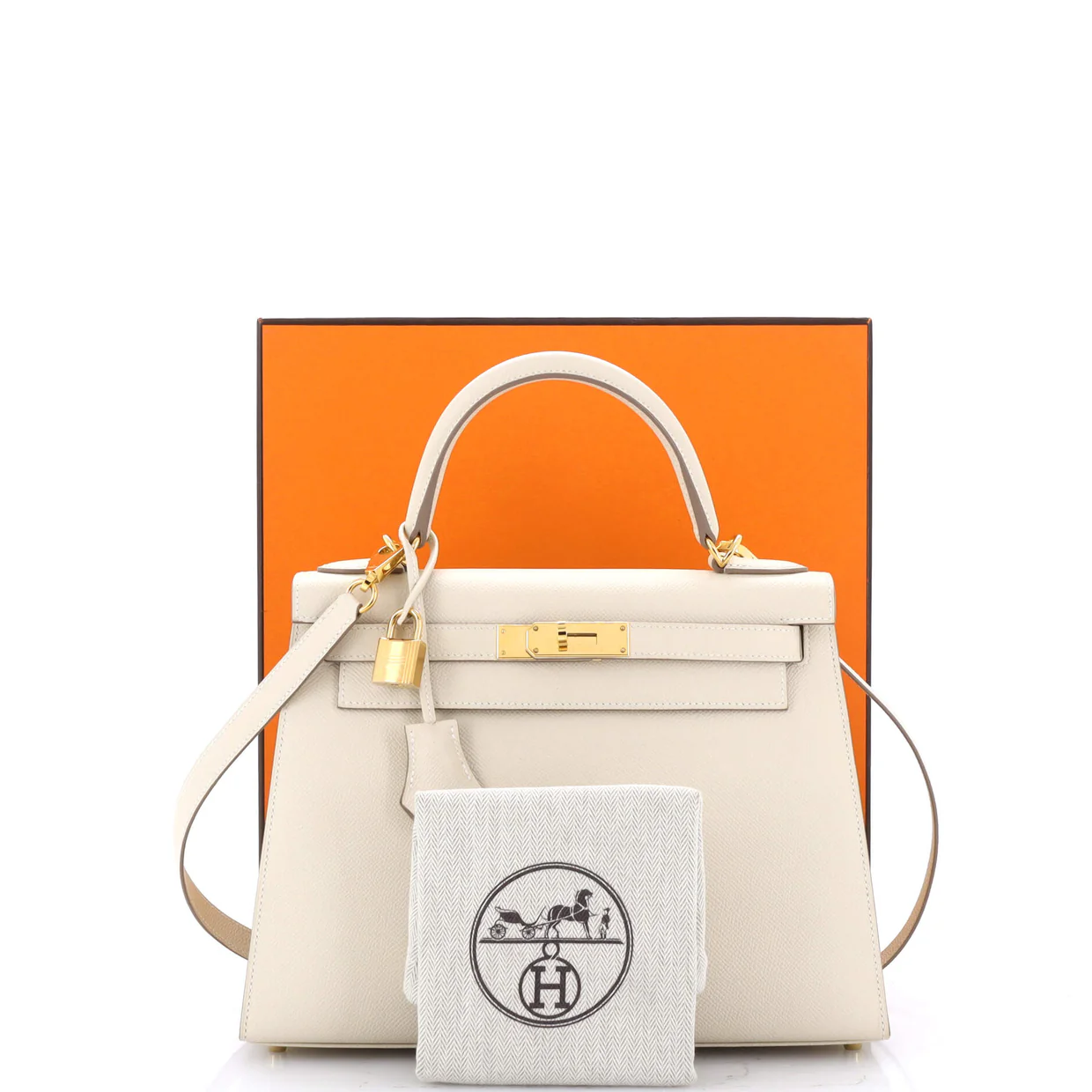 Kelly Handbag Light Epsom with Gold Hardware 28 - Deep Luxury