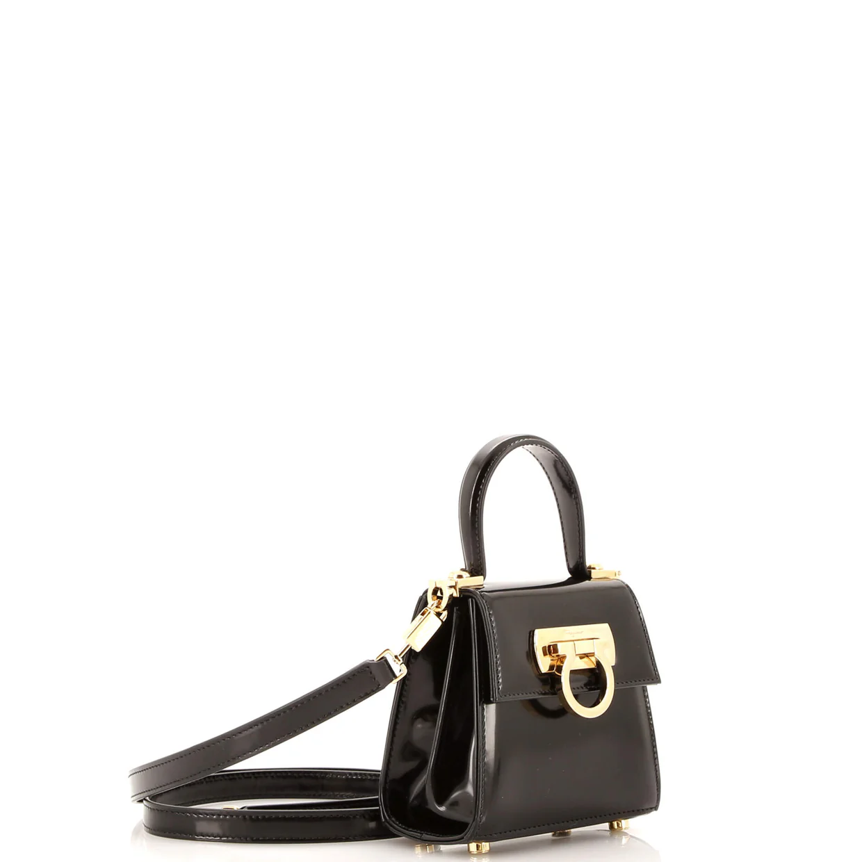 Iconic Top Handle Bag Leather XS - Deep Luxury