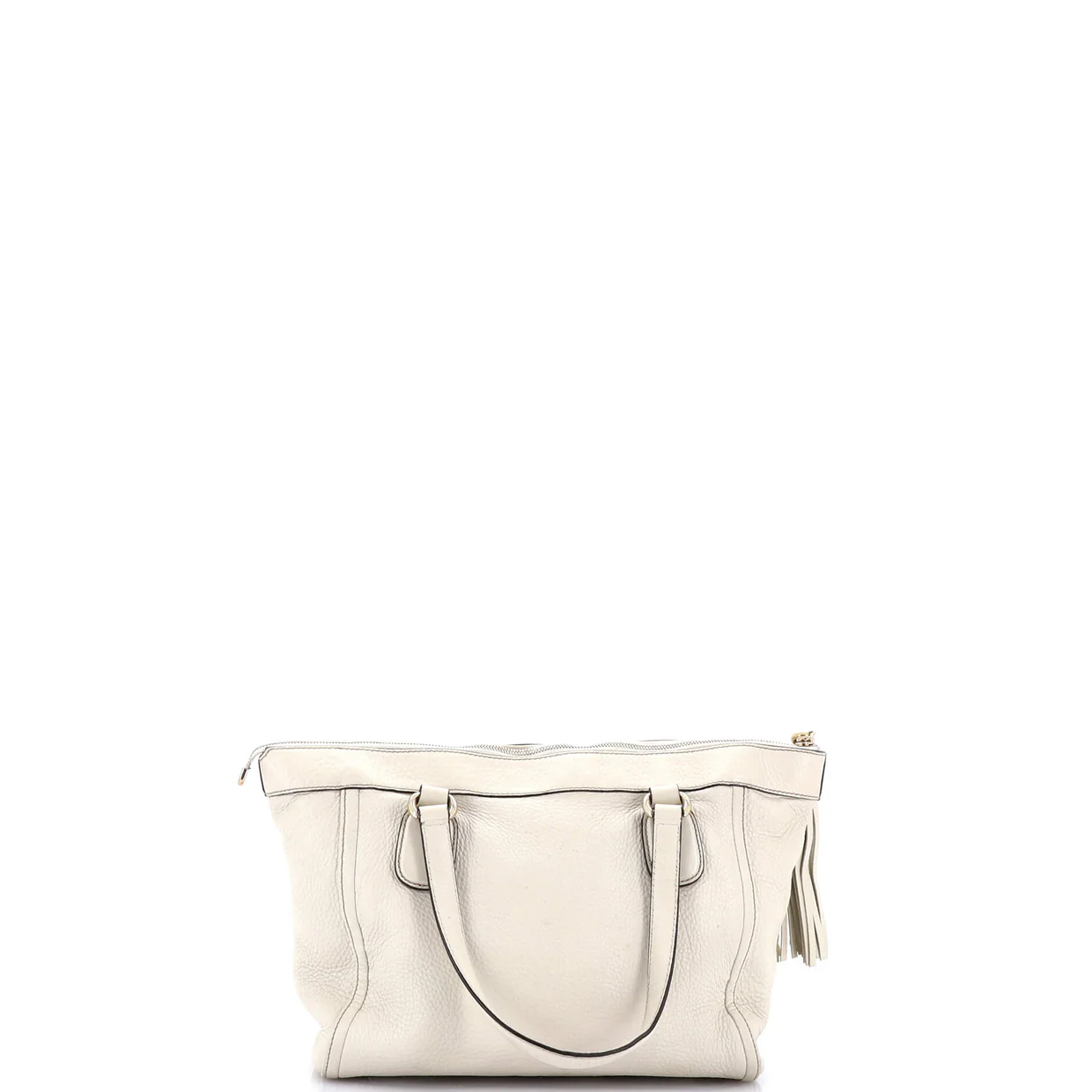 Soho Zip Tote Leather Small - Deep Luxury