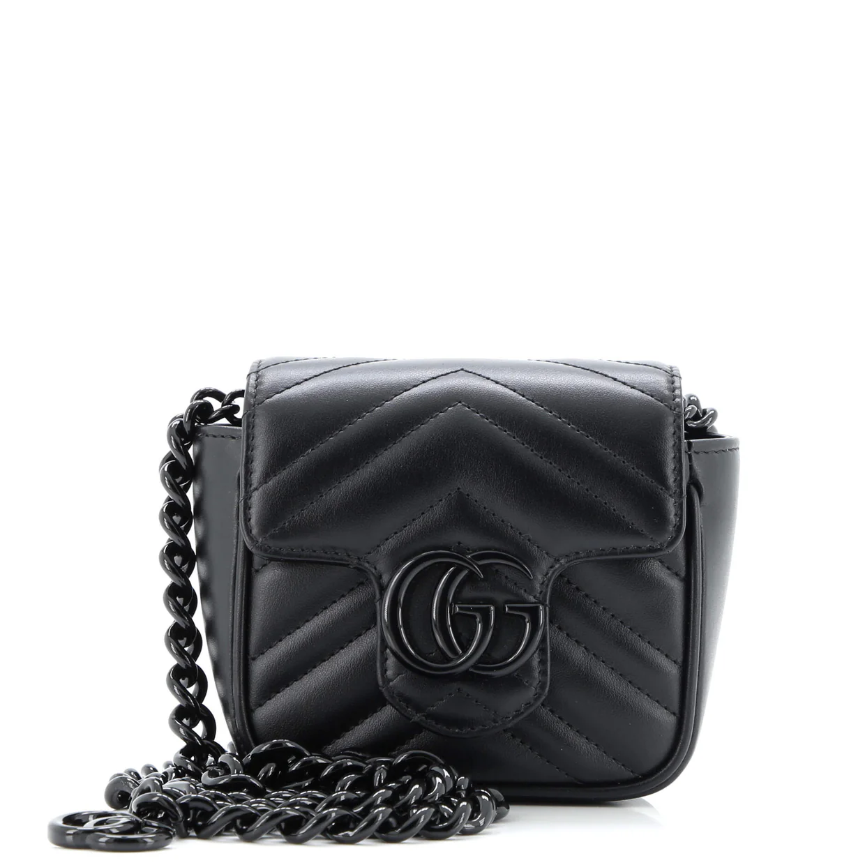 GG Marmont Flap Belt Bag Matelasse Leather Mini - Deep Luxury