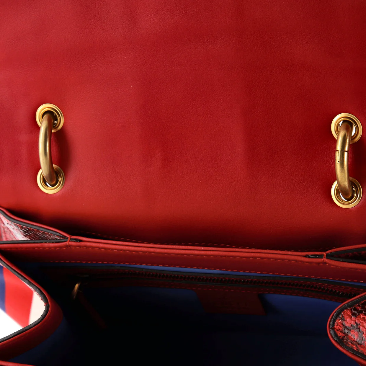 Queen Margaret Top Handle Bag Snakeskin Small - Deep Luxury