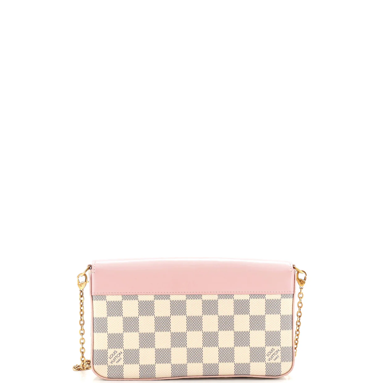 Felicie Pochette Damier and Leather - Deep Luxury