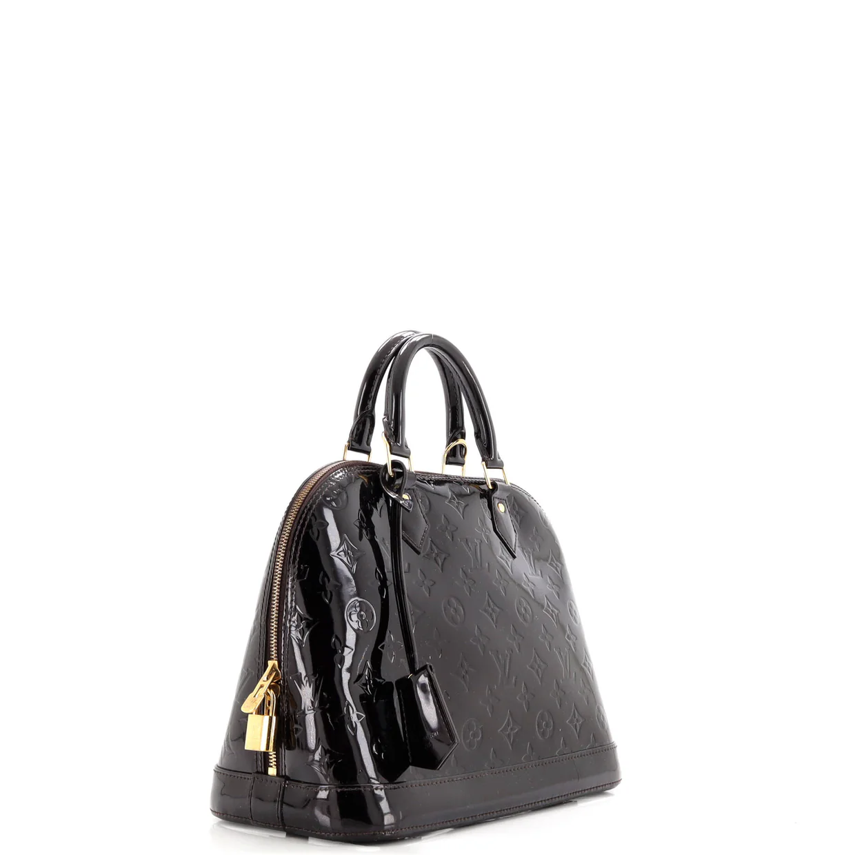 Alma Handbag Monogram Vernis PM - Deep Luxury
