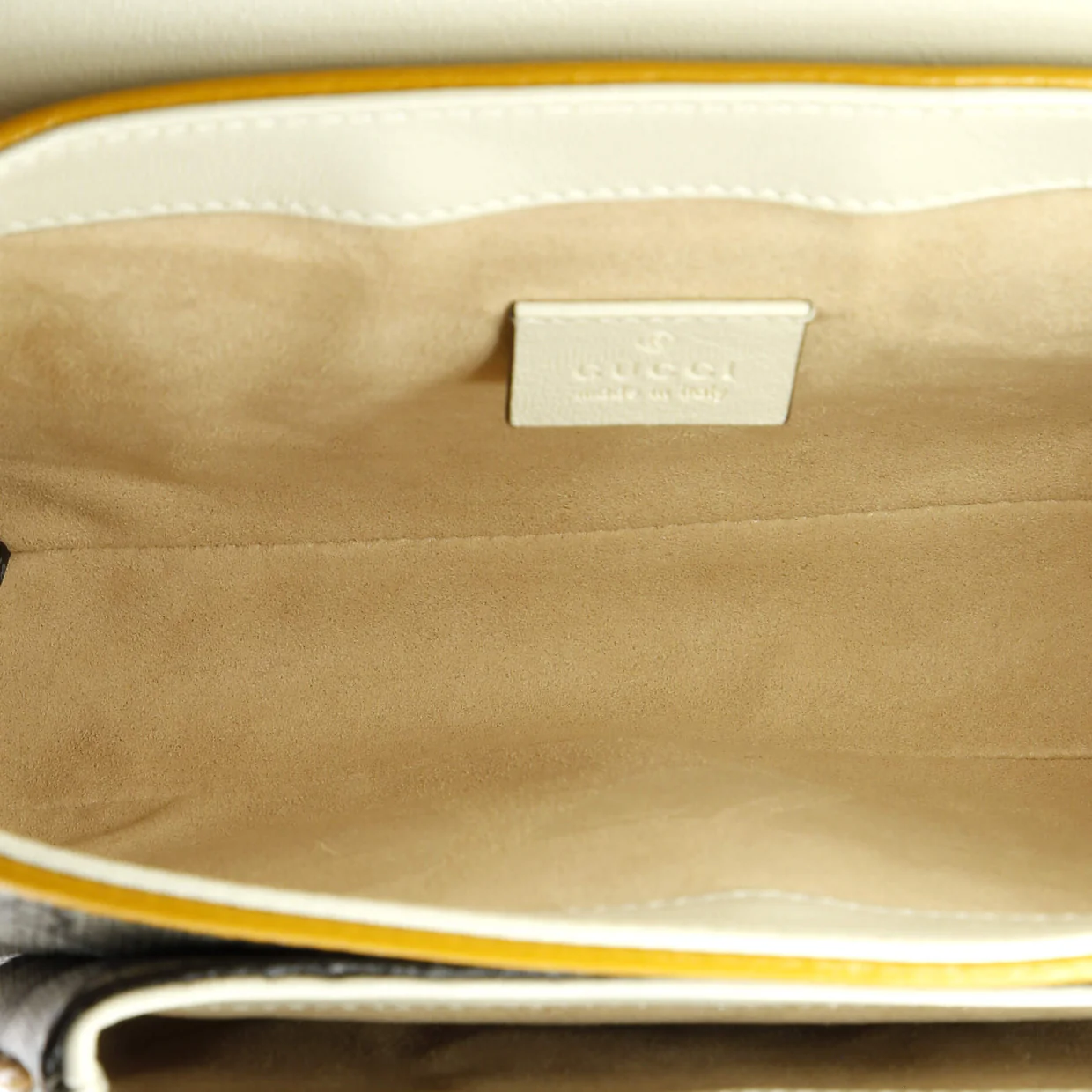 Padlock Front Pocket Flap Shoulder Bag GG Coated Canvas and Leather Mini - Deep Luxury