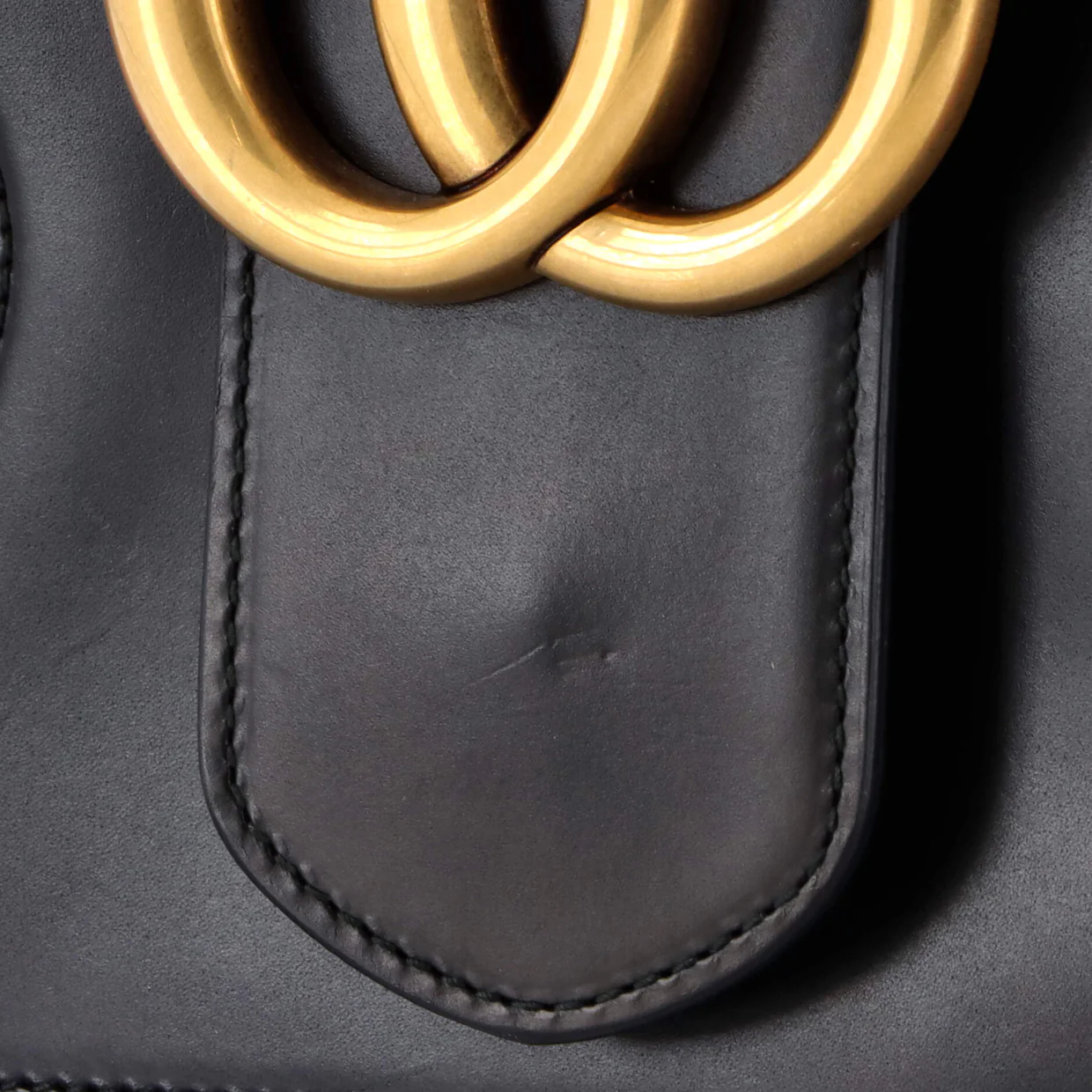 Web Heart GG Marmont Chain Shoulder Bag Leather Medium - Deep Luxury