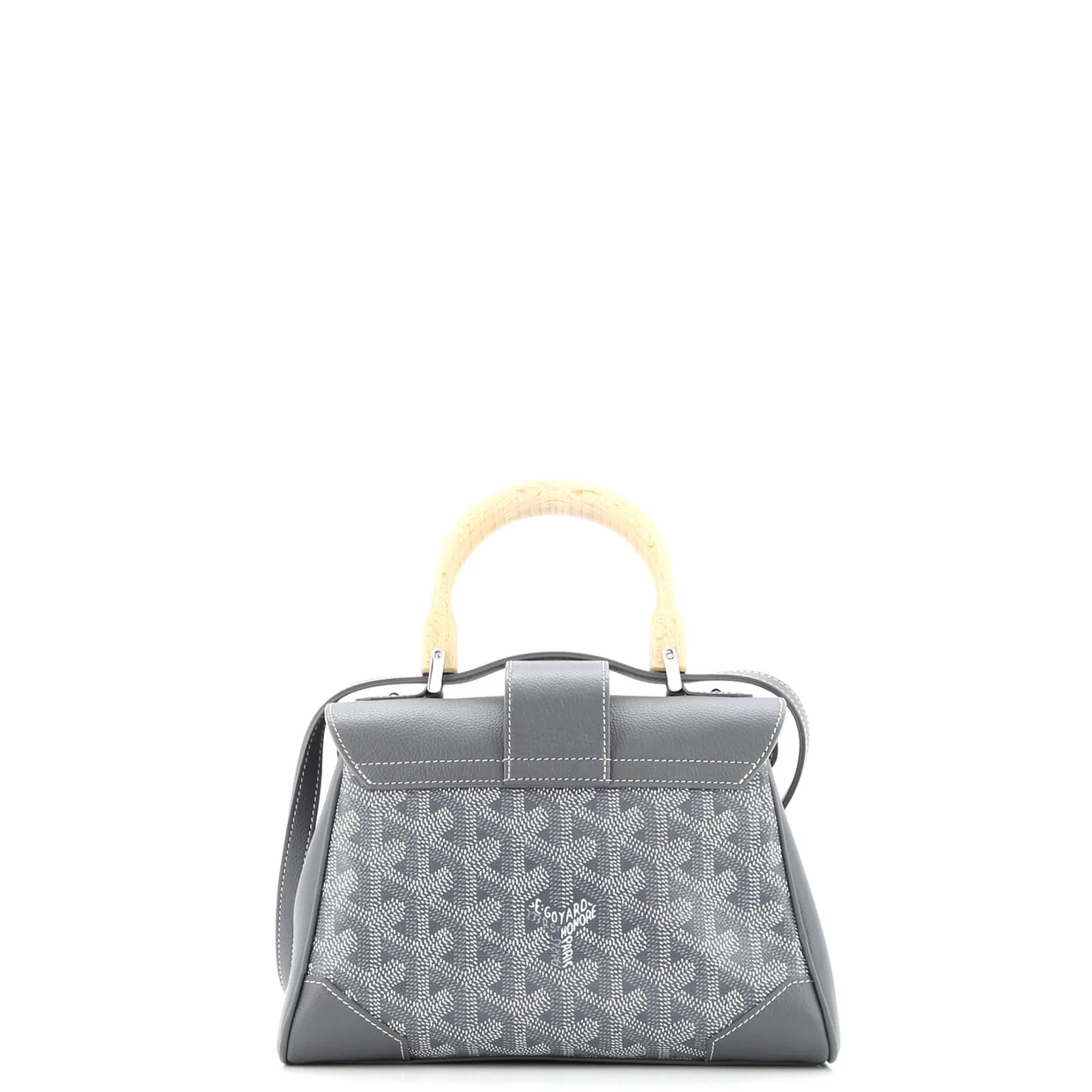 Saigon Top Handle Bag Coated Canvas with Leather Mini - Deep Luxury