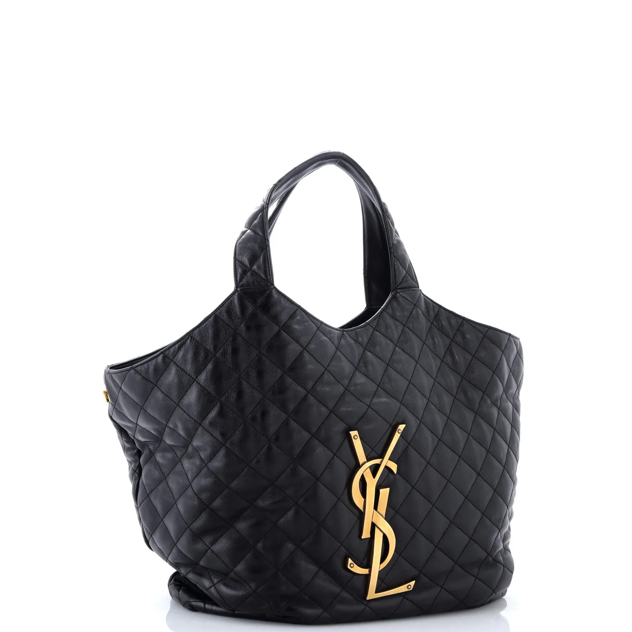 Icare Shopping Tote Quilted Leather Maxi - Deep Luxury