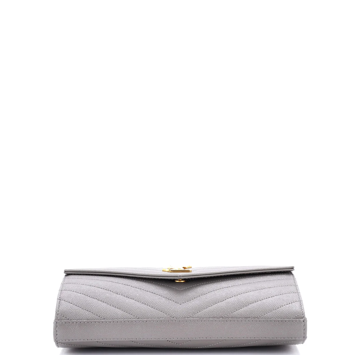 Classic Monogram Wallet on Chain Matelasse Chevron Leather Medium - Deep Luxury