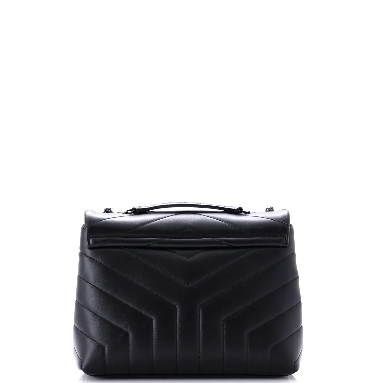 Loulou Shoulder Bag Matelasse Chevron Leather Small - Deep Luxury