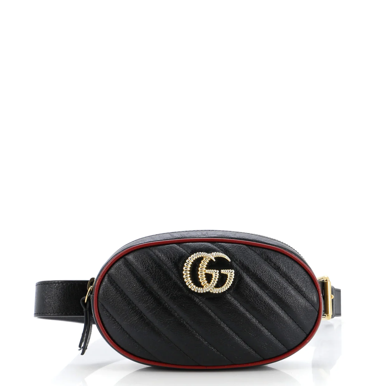 GG Marmont Belt Bag Diagonal Quilted Leather - Deep Luxury