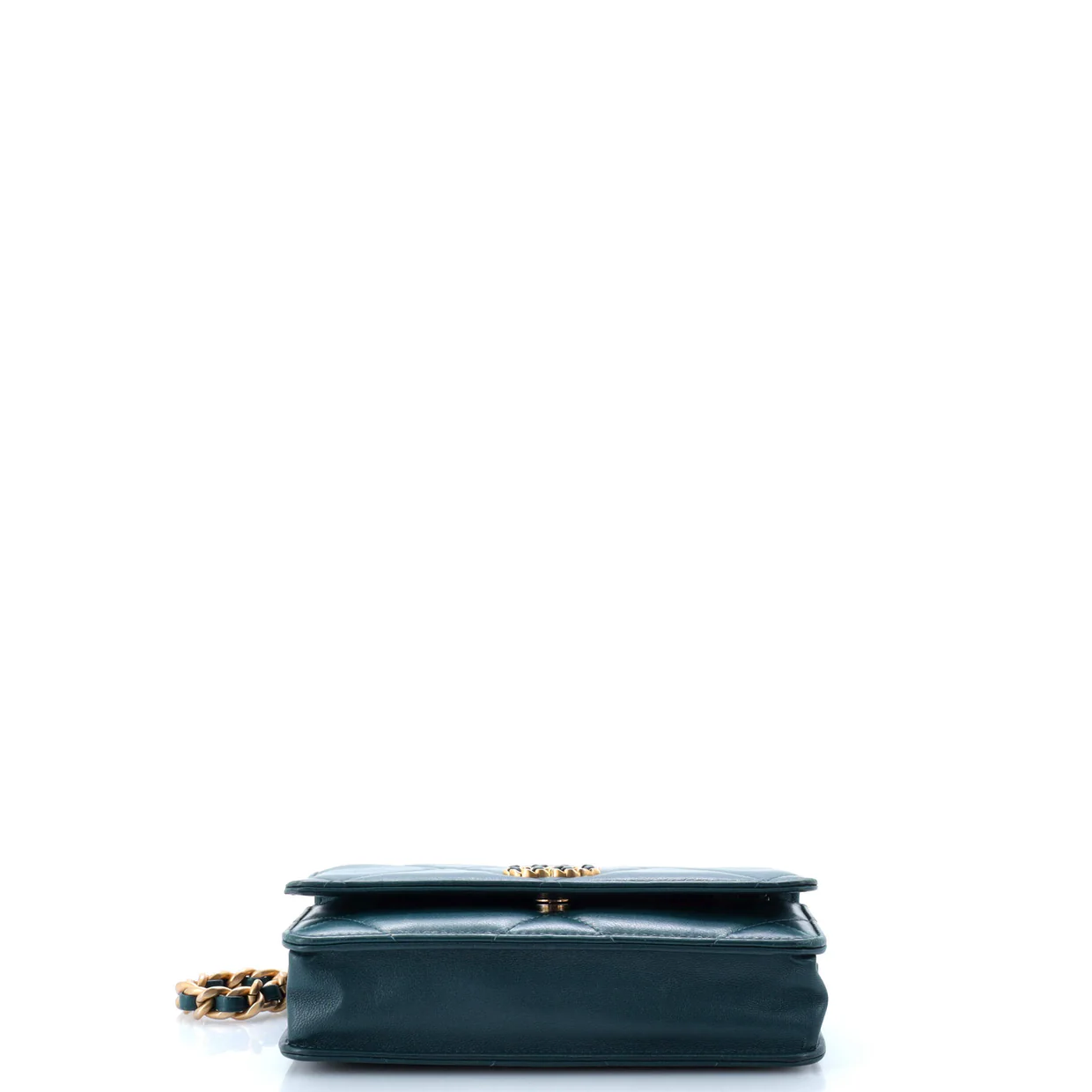 19 Wallet on Chain Quilted Goatskin - Deep Luxury