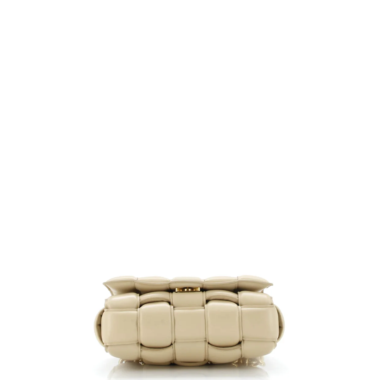 Cassette Chain Crossbody Bag Padded Maxi Intrecciato Leather - Deep Luxury