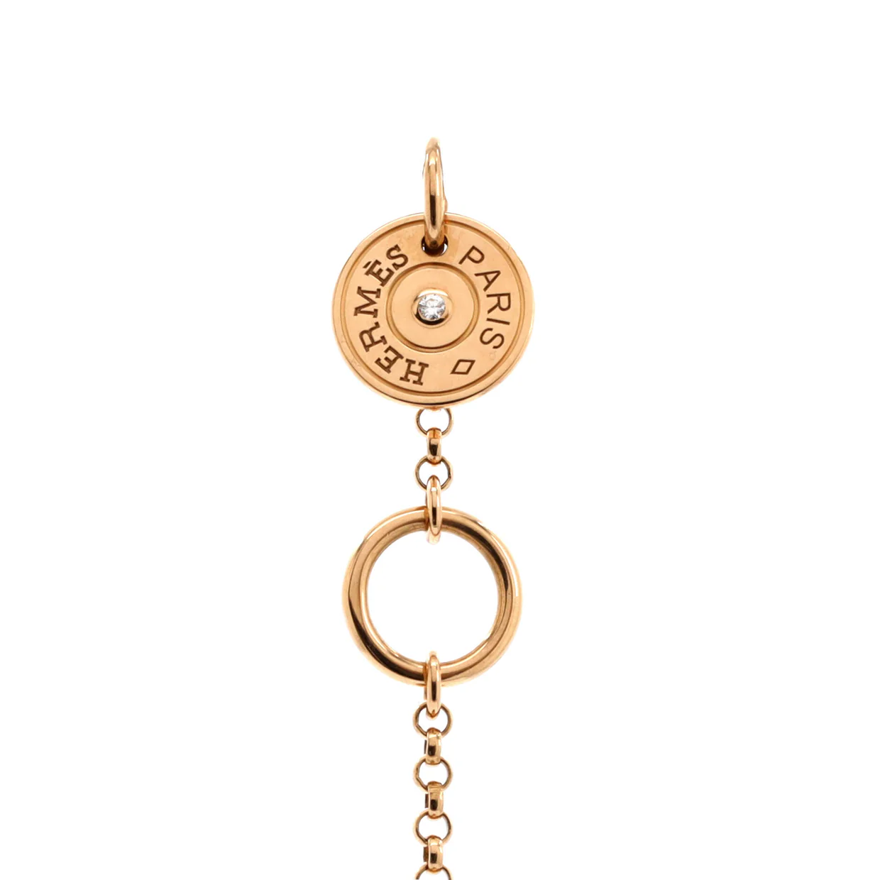 Gambade Bracelet 18K Rose Gold with 2 Diamonds - Deep Luxury