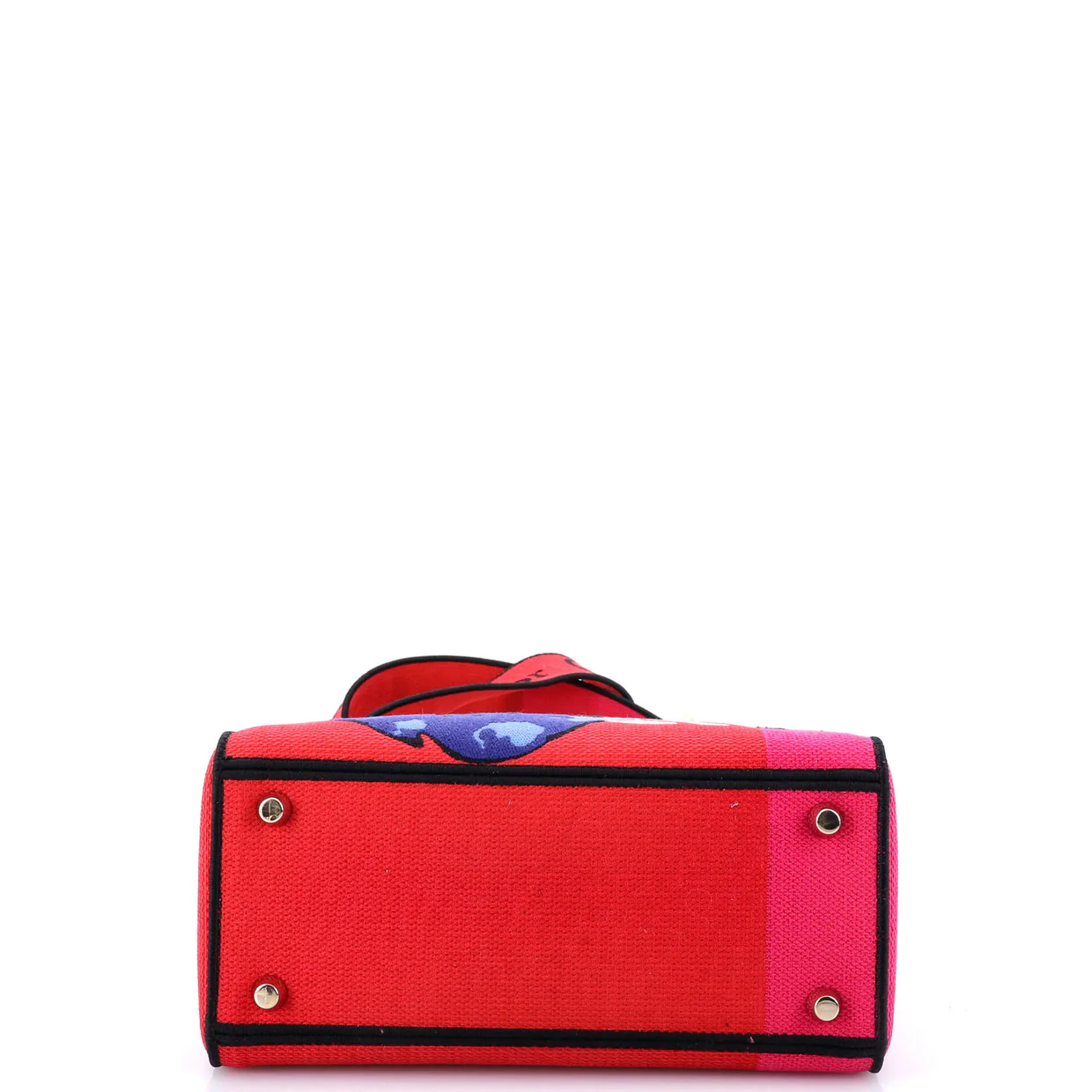 Lady D-Lite Bag Embroidered Canvas Medium - Deep Luxury