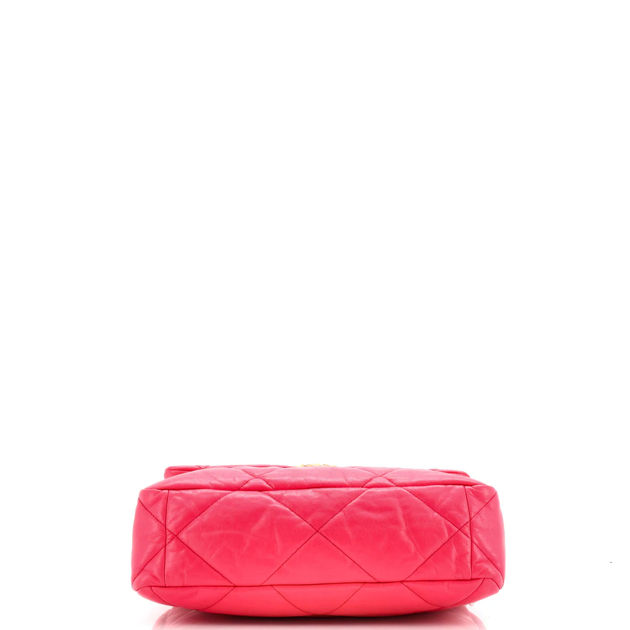 19 Flap Bag Quilted Leather Large - Deep Luxury