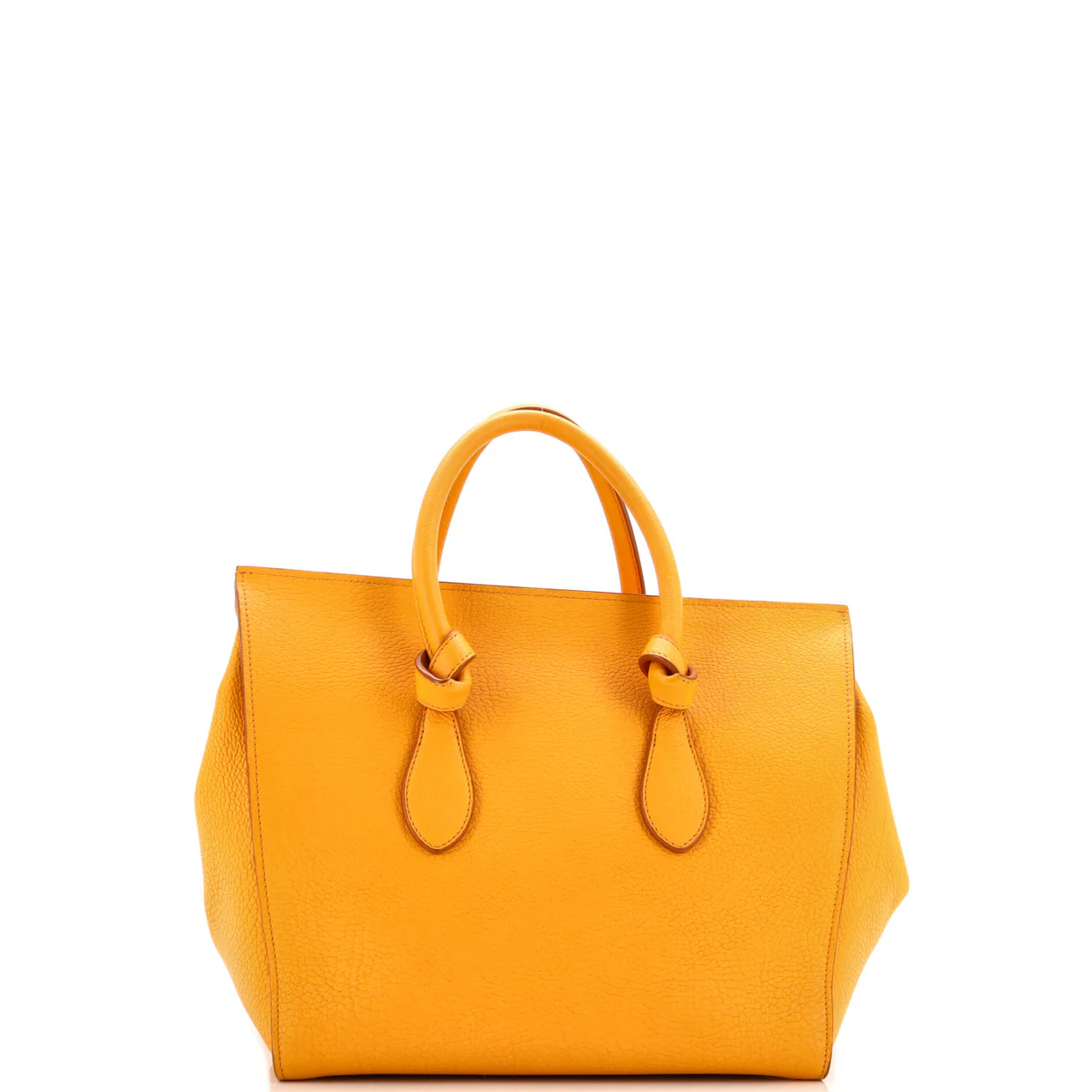 Tie Knot Tote Grainy Leather Medium - Deep Luxury