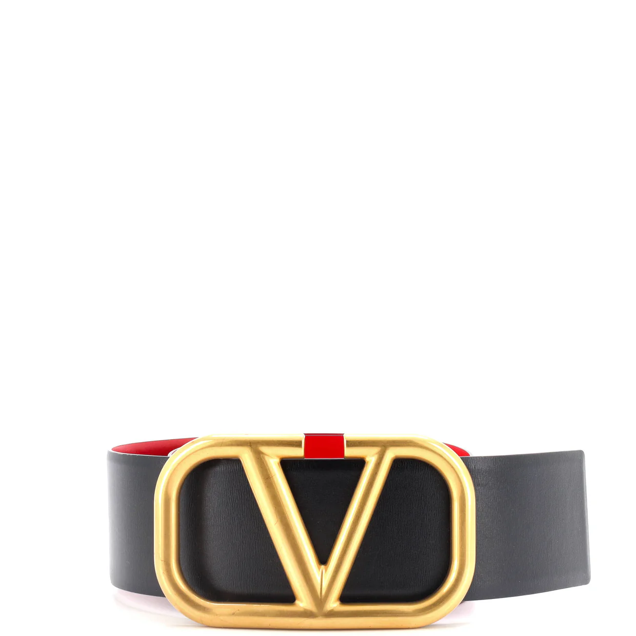 VLogo Belt Leather Extra Wide 75 - Deep Luxury