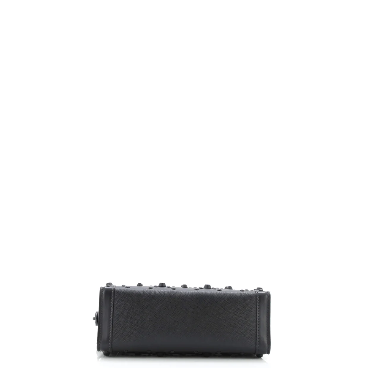 Esplanade Crossbody Bag Studded Saffiano and City Calf Small - Deep Luxury